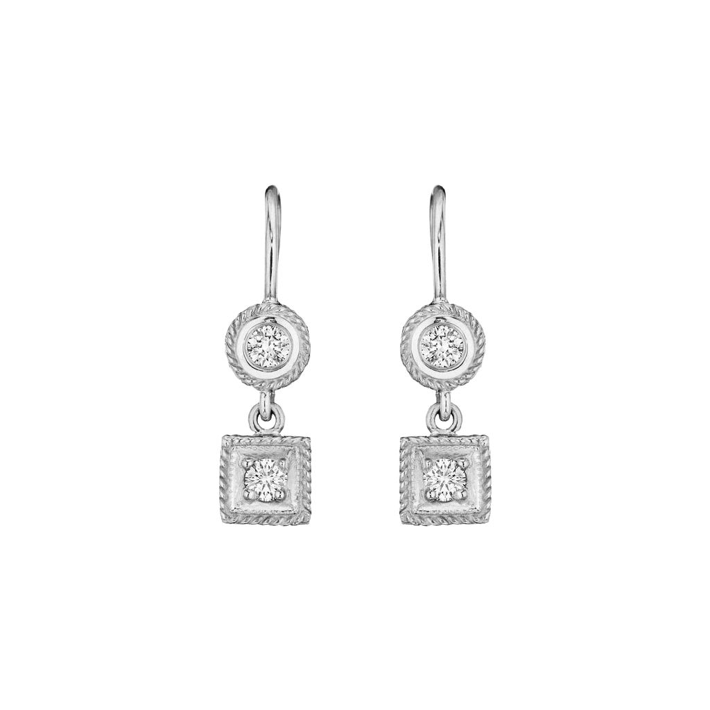 Classic Round & Square Earrings