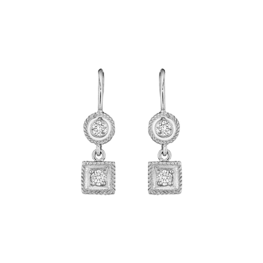 Classic Round & Square Earrings