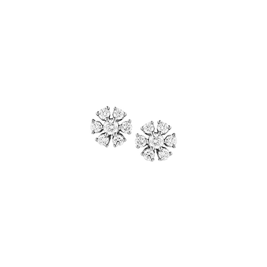 Jennifer Yamina Circular Flower Stud Earrings