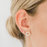 Jennifer Yamina Circular Flower Stud Earrings