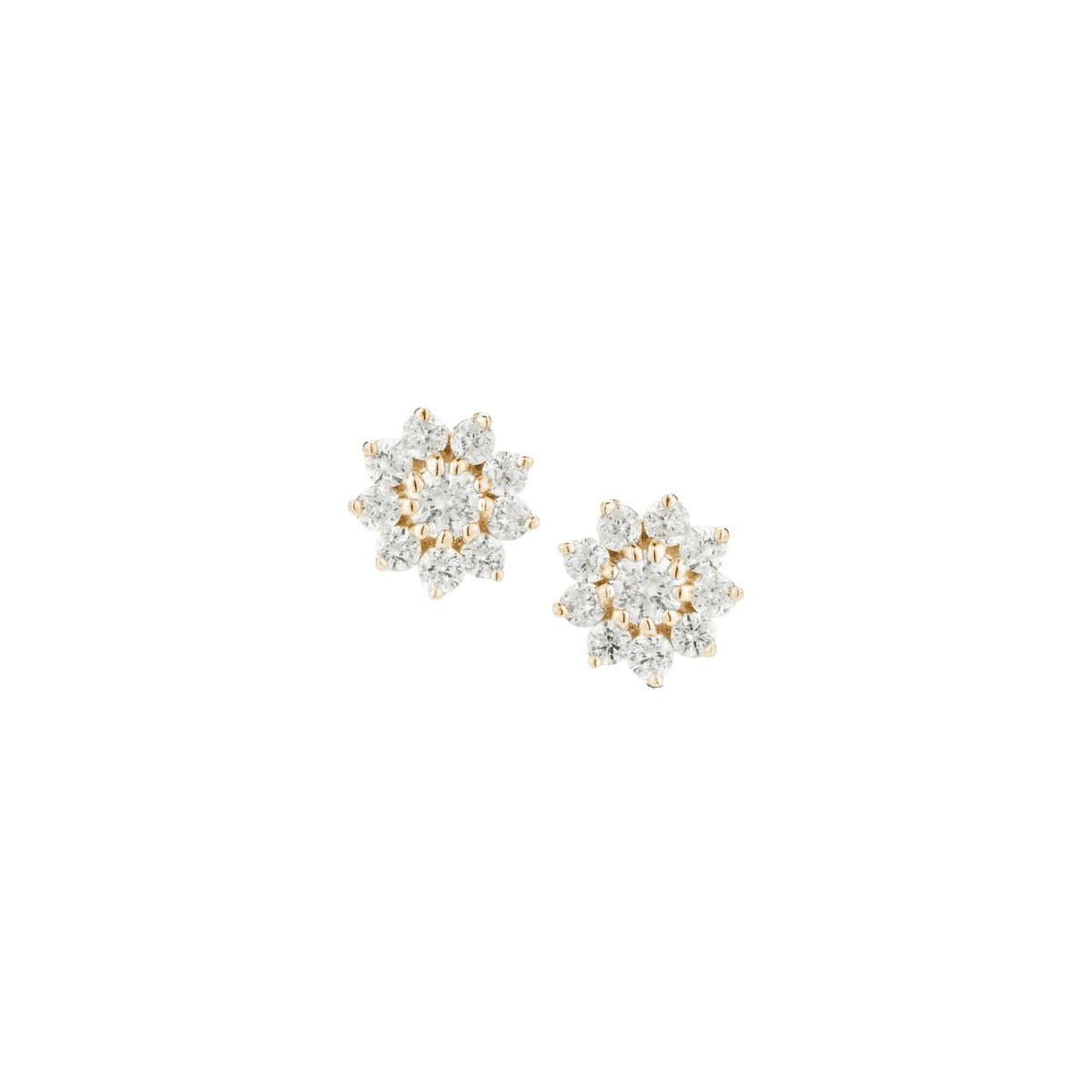 Jennifer Yamina Pointed Flower Stud Earrings