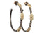 Stslvr/ Champagne Diamond Hoop Earrings