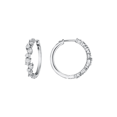 Petite Stardust Hoop Earrings