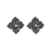 Mosaique Flower Earring in Black Diamond