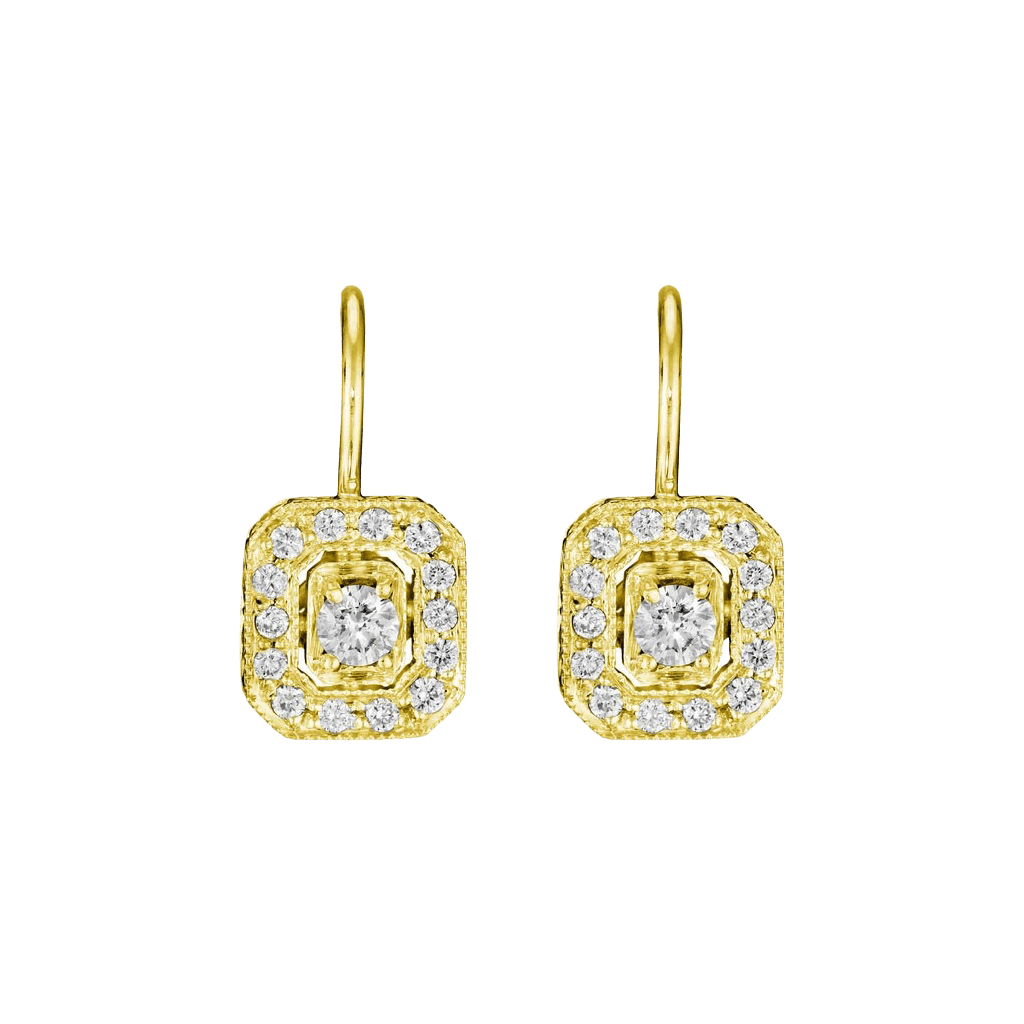 Classic Emerald Shape Earrings