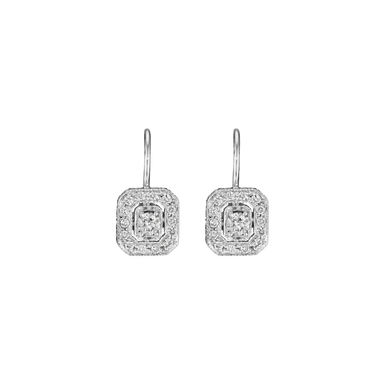 Classic Emerald Shape Earrings