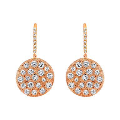 Diamond Bean Earrings