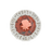 Garnet with Diamond Halo Encore Slide Pendant