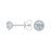Diamond Center of My Universe Halo Earrings