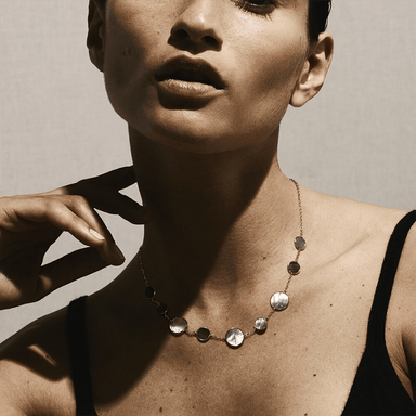 Mother of Pearl Polished Rock Candy Necklace