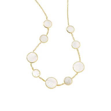Mother of Pearl Polished Rock Candy Necklace