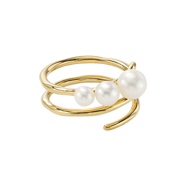 Nova Pearl Spiral Ring