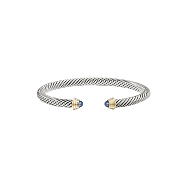 Blue Sapphire Cable Kids Cuff