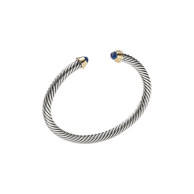 Blue Sapphire Cable Kids Cuff