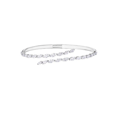 Eclipse Marquise Open Diamond Bangle