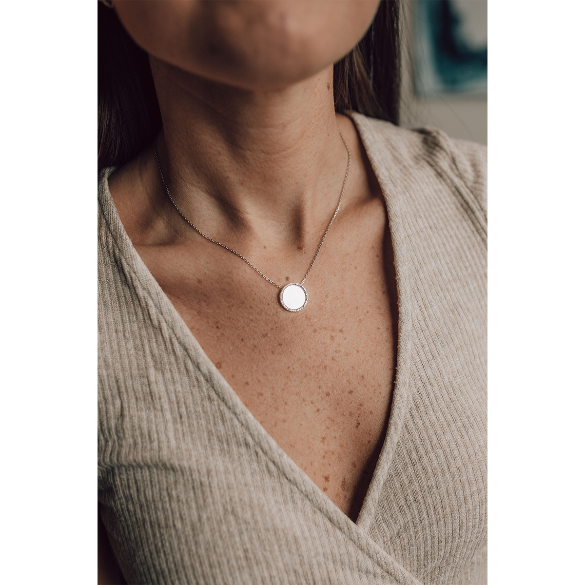 Diamond Circle Pendant