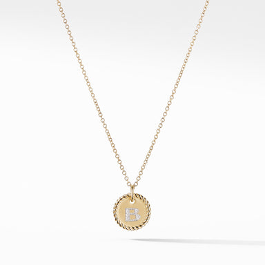 Initial "B" Pendant with Diamonds