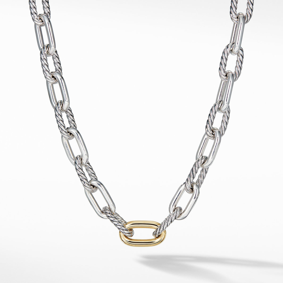 DY Madison Large Necklace with 18K Gold, 13.5mm