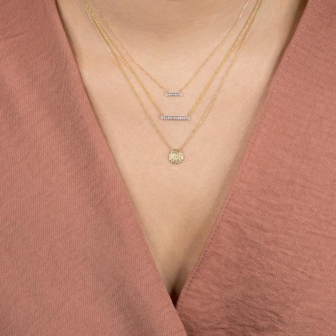 Sylvie Rose Medium Bar Necklace (18 inches)