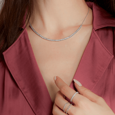 Ava Bea Tennis Necklace (13-15 inches)