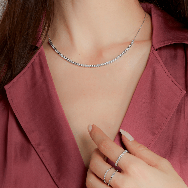 Ava Bea Tennis Necklace (13-15 inches)