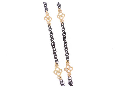 Stslvr/ Old World Cable Scroll Necklace