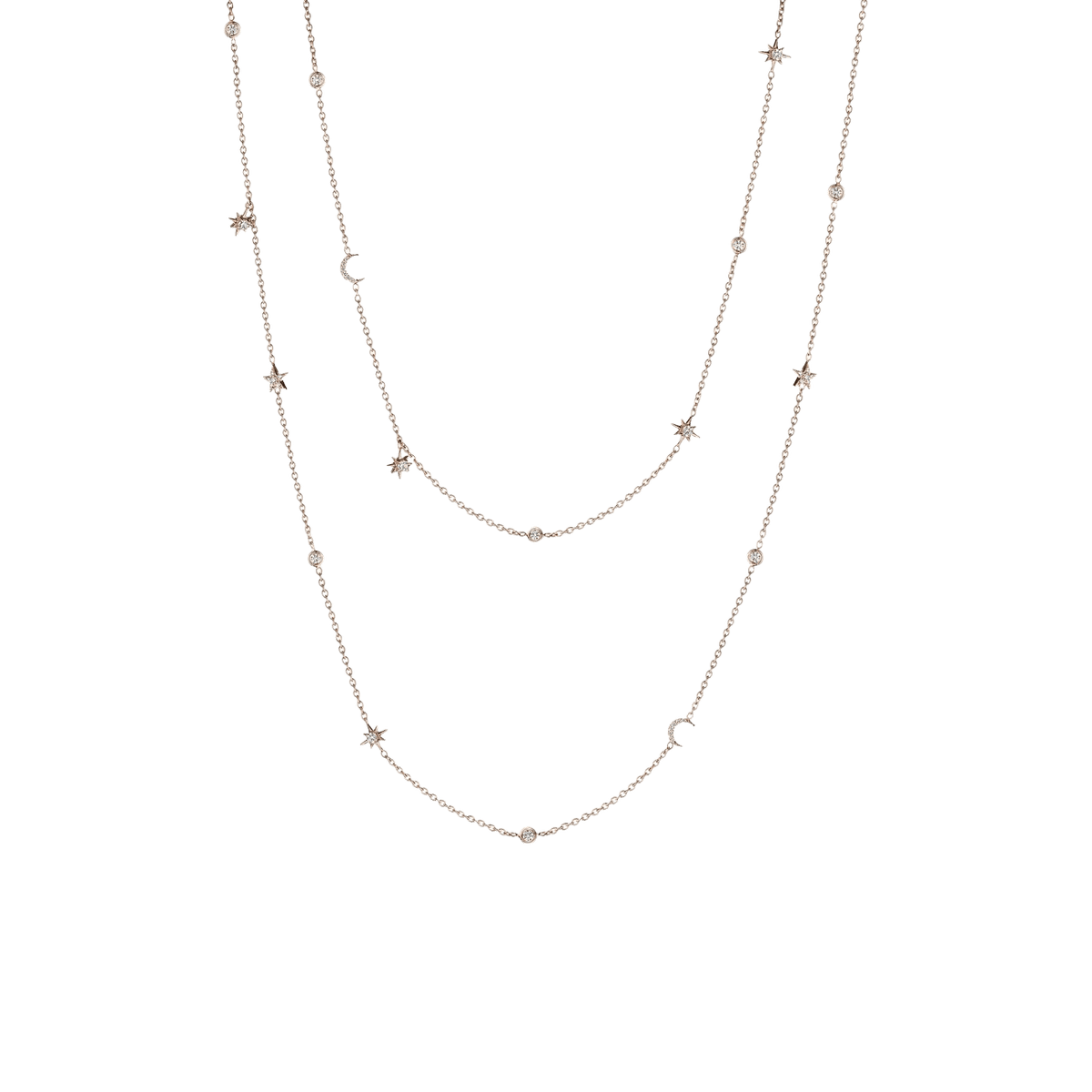 Moon & Star Eyeglass Chain