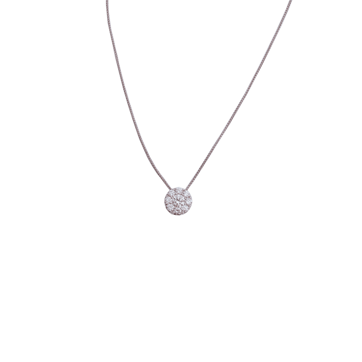 Diamond Center of My Universe Halo Eternal Pendant