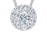 Diamond Center of My Universe Halo Eternal Pendant
