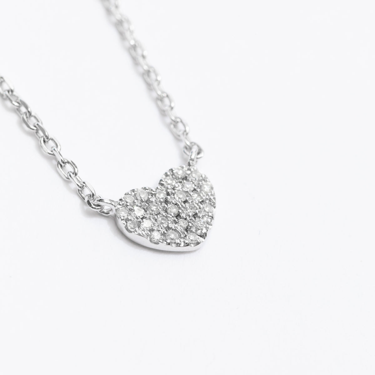 Pave Heart Necklace
