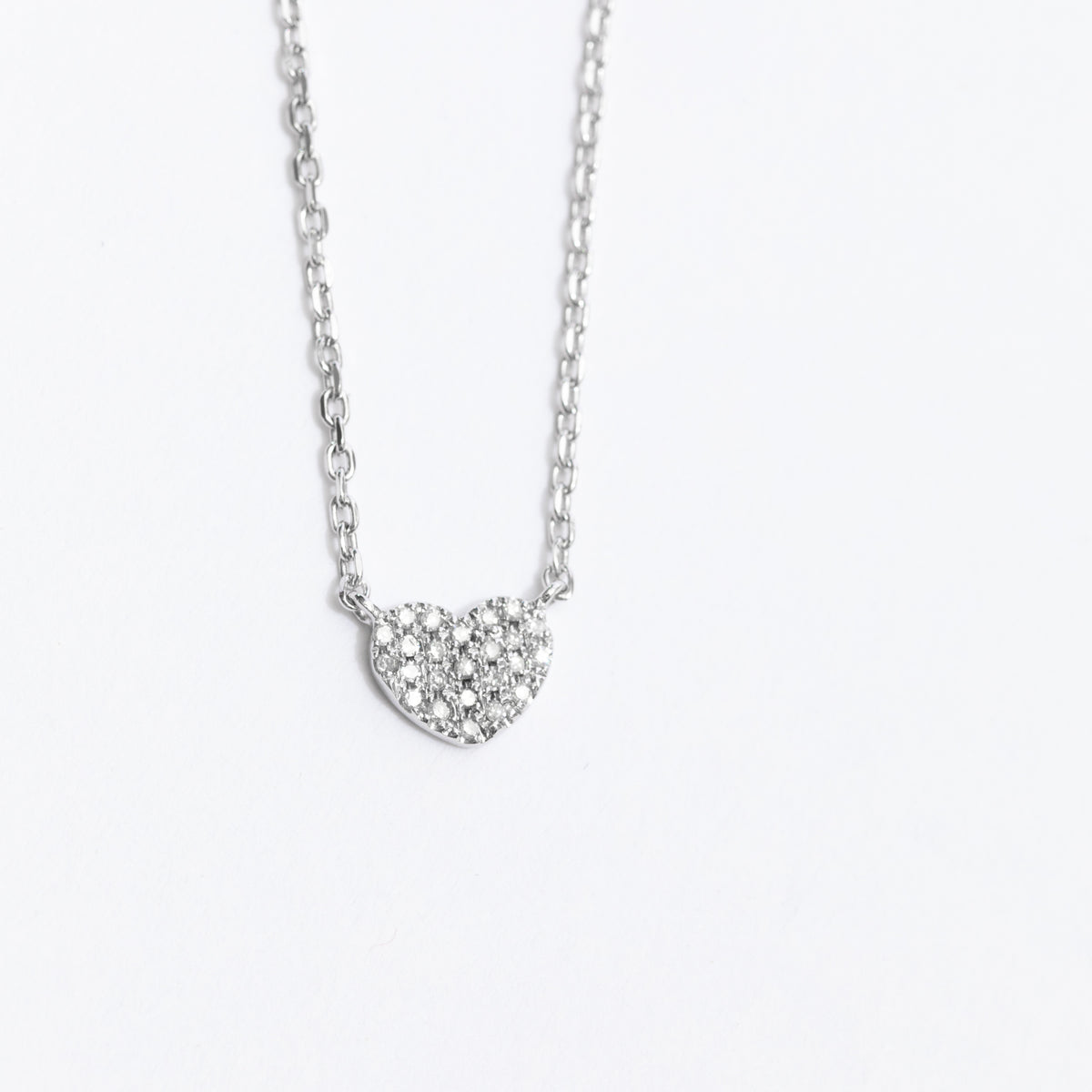 Pave Heart Necklace