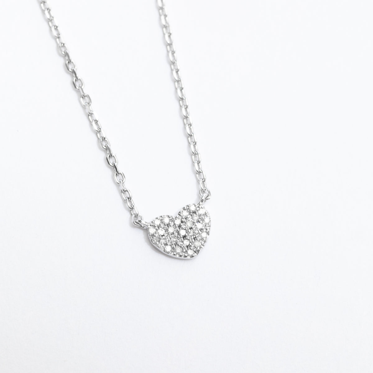 Pave Heart Necklace