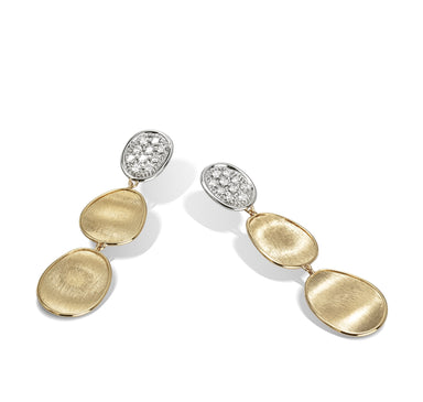 Diamond Lunaria Drop Earrings