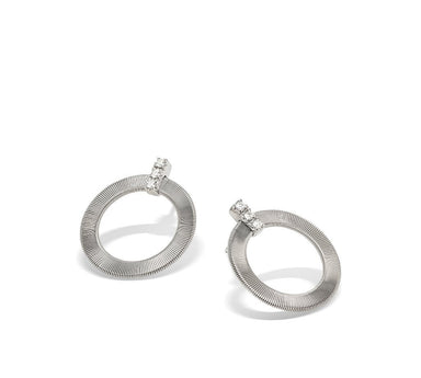 Diamond Masai Open Circle Earrings