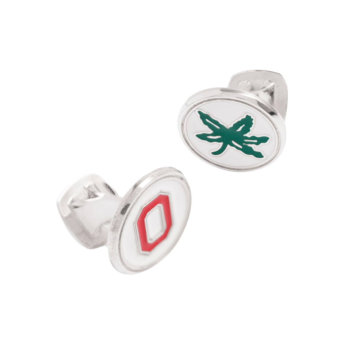 OSU Block "O" & Buckeye Leaf Cufflinks