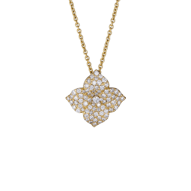 Mosaique Large Flower Pendant in Diamond