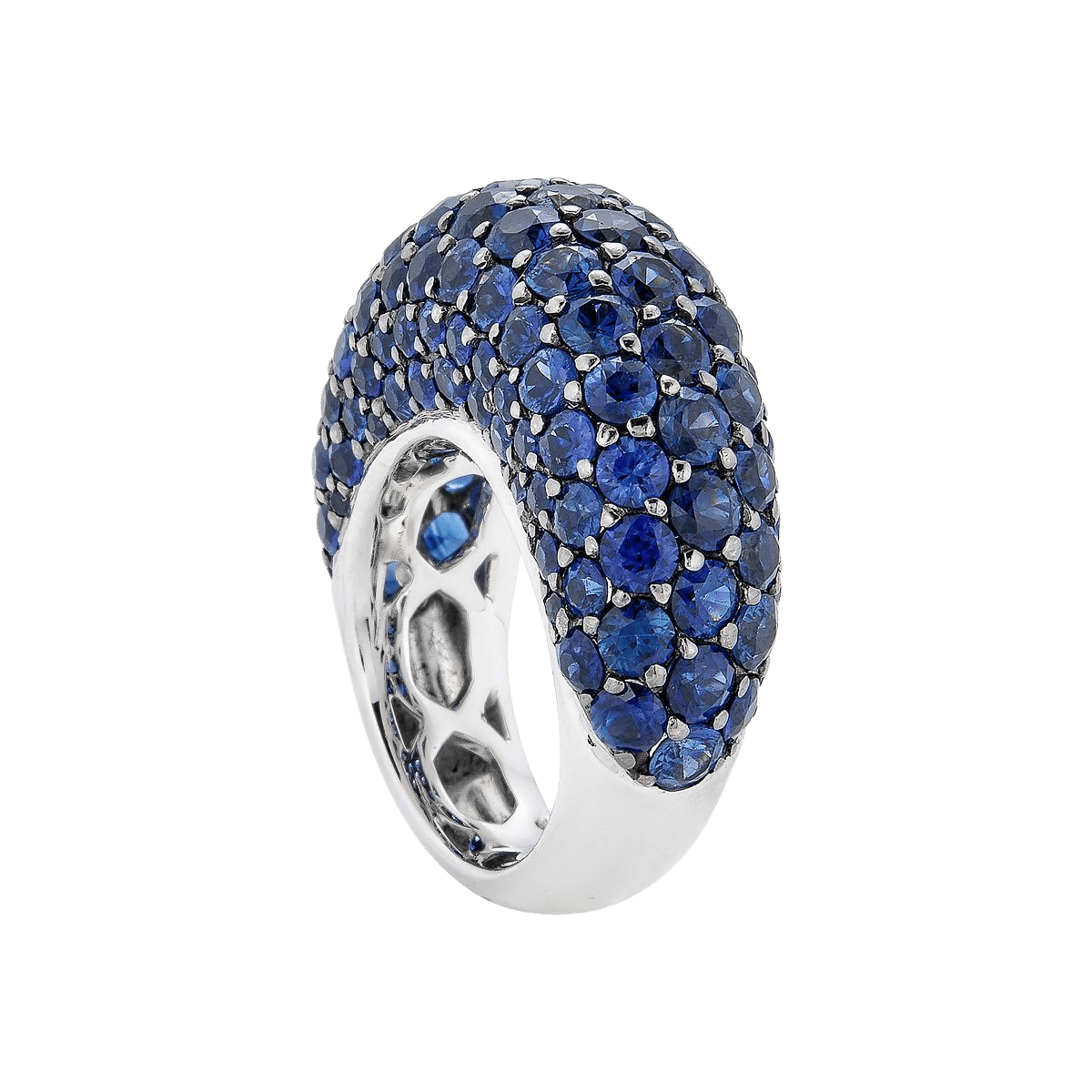 Dome Ring in Blue Sapphire