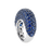 Dome Ring in Blue Sapphire
