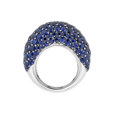 Dome Ring in Blue Sapphire