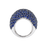 Dome Ring in Blue Sapphire