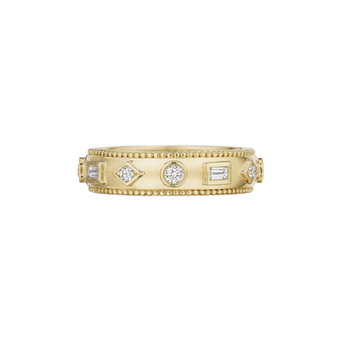 Mixed Shape Amulet Band