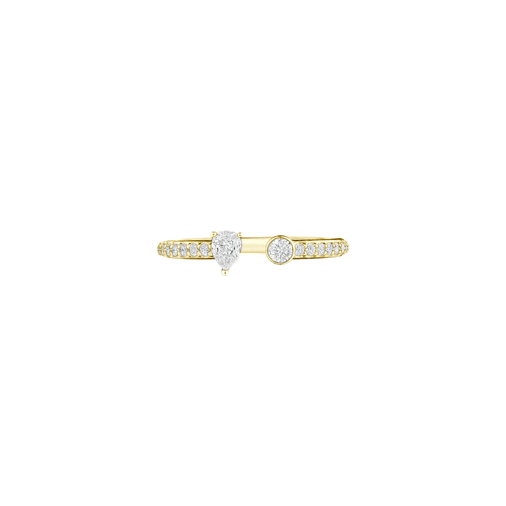 Petite Pear & Round Constellation Band