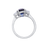Madagascar Blue Sapphire & Diamond 3-Stone Ring