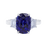 Madagascar Blue Sapphire & Diamond 3-Stone Ring