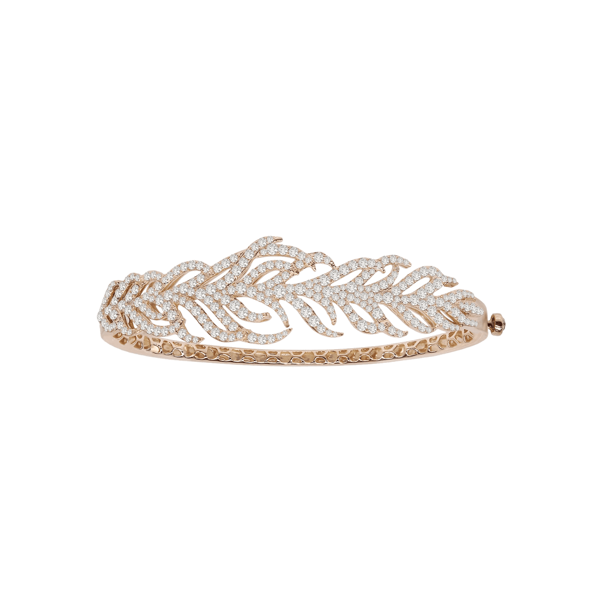 Diamond Feather Bangle