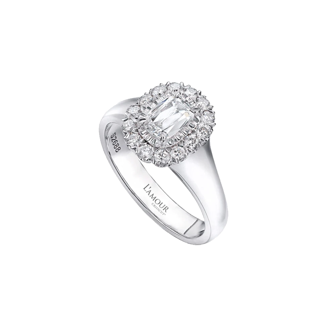 L'Amour Diamond Halo Ring