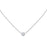 18K White Gold Round Diamond Necklace
