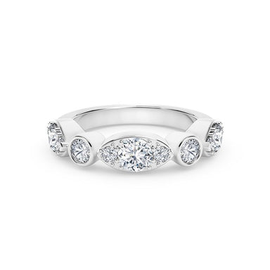18K White Gold Delicate Diamond Ring