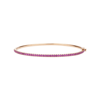 Pink Sapphire Stackable Bangle