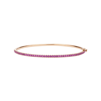 Pink Sapphire Stackable Bangle
